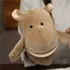 Juguete de Marioneta de Mano Guantes de Animal con Boca Móvil Mono de Peluche Cerdo Rosa Ventriloquismo Marioneta de Mano Calmante Niños Familia Educación Temprana