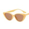 Gafas de sol retro ojo de gato triángulo en negro montura pequeña estilo protección solar foto gafas de sol cara pequeña gafas de sol para mujer de alta calidad
