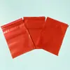 Bolsas rojas de PE autosellantes, bolsas autosellantes de plástico, bolsas de hueso impermeables y engrosadas, bolsas de embalaje transparentes