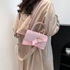 Bolso Pequeño Cuadrado de Textura de Moda 2026 Nuevo Estilo Coreano Bolso de Hombro Trendy con Tapa abatible Bolso de Mano de Color Sólido Bolso Pequeño Cruzado