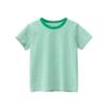 2024 Verano Estilo Coreano Ropa para Niños Producto Nuevo Camiseta de Manga Corta a Rayas para Niños Ropa para Bebé Camiseta Básica Una Pieza Consignación
