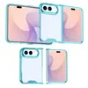 Adequado para capa de celular dobrável iPhone 18 Duo, capa protetora acrílica 2 em 1 transparente Apple 18D minimalista