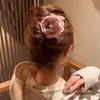Pasador de pelo en forma de U Rosa Seco, Accesorio de Hanfu Estilo Antiguo de Alta Gama, Retro Cheongsam, Pasador para Recogidos, Pasador de Pelo, Adorno para el Cabello