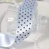 Cinta de poliéster con puntos, cinta de lunares brillantes de una sola cara, accesorios para el cabello DIY para niños, material para moños, caja de regalo, bolsa para envolver ramos
