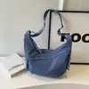 Bolso Cruzado Casual Simple Estilo Coreano para Mujer 2026 Otoño Nueva Llegada Bolso de Hombro Debajo del Brazo Color Sólido Bolso de Viaje Tipo Bollo