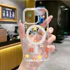 Sitio Web Independiente Estampado Floral Magnético Transparente Funda Pintada UV Magnética Funda para Teléfono iPhone17Pm Cubierta Protectora
