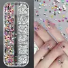 Accesorios para Uñas Mini Diamantes de Imitación para Uñas Diamantes de Imitación Irregulares de Colores con Parte Posterior Plana Color Blanco Rosa Champán Decoraciones Súper Brillantes para Uñas