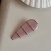 Presilha de Garra Listrada Colorida Estilo Coreano Clipe de Tamanho Médio de Alta Qualidade Presilha de Cabelo para Mulheres Parte de Trás da Cabeça Clipe de Tubarão Pequena Presilha de Garra Acessórios de Cabelo