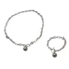 Cadena de Nariz de Cerdo Colgante de Perla Verde Tahitiana Imitación Hebilla Ot Collar Cadena para Suéter Pulsera Diseño de Lujo de Nicho Accesible para Mujeres