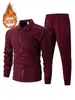 Jaqueta Cross Border 2025 Masculina Outono Juventude Waffle Bolso com Zíper Lapela Slim Fit Cardigan Terno Jaqueta Masculina