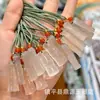 Colgante de Ágata Calcedonia Estilo Pareja Colgante de Jade Guanyin Buda Amuleto de Paz Calcedonia Ruyi Collar de Ágata