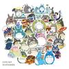 Adesivos de grafite diário Totoro de 50 peças à prova d'água removíveis adesivos para mala de carrinho adesivos para caderno adesivos para carro atacado