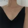 Collar de plata esterlina s925, temperamento femenino, estilo frío, elegante, estilo coreano, personalidad simple, nicho corto, cadena de clavícula roja de red, moda