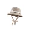 Chapéu de Sol para Viagem de Verão Chapéu de Pescador de Algodão de Aba Larga Chapéu Bacia Masculino e Feminino Estilo Acampamento ao Ar Livre Alpinismo Chapéu de Sol com Etiqueta de Metal