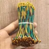 Accesorios DIY Hechos a Mano Cierre de Nudo de Diamante Gradiente de Colores Llavero Colgante Anillo Hebilla Cuerda de Decoración para Bolsa