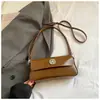 Bolso pequeño brillante estilo coreano para mujer, nuevo bolso cuadrado pequeño versátil de moda 2025, bolso de hombro o axila elegante casual simple
