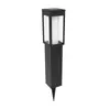 Luz solar para césped de exterior, luz cuadrada para jardín, luz LED para patio, luz de paisaje, farola, luz de columna baja, aluminio