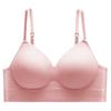 Ropa interior de espalda de belleza con copa fija sin costuras para mujer, copa de látex con soporte superior, push up, correa de hombro ajustable, sujetador inalámbrico, ropa interior cómoda