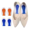 Almohadilla de silicona para el talón almohadilla de talón con corazón blanco y azul absorción de impactos suave protección almohadilla de talón en stock venta al por mayor