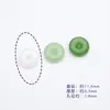 Fivela de Paz Círculo Imitação de Jade de Vidro Pulseira Trançada DIY Acessório de Cabelo Ornamento Pingente Acessório Estilo Chinês