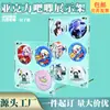 Suporte de Exibição de Bloco de Cartas Acrílico Anime Insígnia Estrela Arroz Periférico Armazenamento Transparente à Prova de Poeira Ornamento de Mesa