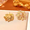 Populares Aretes de Zirconia de Fuegos Artificiales Deslumbrantes, Aretes Festivos y Románticos Estilo Año Nuevo, Joyería Exquisita y de Moda de Alta Gama