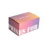 Caja de Cartón con Cierre de Colores, Caja de Embalaje Express Personalizada, Caja Desmontable sin Cinta, Caja de Embalaje Desmontable Autoadhesiva, Personalizado