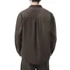 Camisa retro de manga larga para hombre estilo japonés, modelo otoño 2026, corte holgado, bloques de color, con bolsillo, camisa de algodón puro, chaqueta de marca moderna