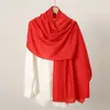 Artículo Más Vendido en el Sudeste Asiático: Bufanda Larga de Algodón y Lino de un Solo Color para Mujer, Cómoda, Transpirable, Elástica, Sencilla, Étnica, Versátil como Pañuelo para la Cabeza y Chal
