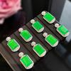 Material do cavalo verde calcedônia ágata cartão indiferente pingente 925 prata incrustada novo estilo nacional chinês jóias comparáveis ao jade