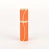 Frasco Refil de Perfume de Couro com Borda Dourada de Luxo Leve 5ml, Frasco Portátil com Borrifador de Pressão, Garrafa Vazia Recarregável para Viagem Atacado