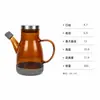 Dispensador de óleo de vidro à prova de luz para atacado, borossilicato alto, à prova de vazamentos, resistente ao calor, com bico, para uso na cozinha doméstica, adequado para molho de soja, vinagre e outros temperos