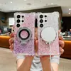 Funda de teléfono magnética con degradado Traveler para Samsung S24ULTRA comercio exterior A54 soporte A55 moda A13