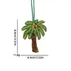 Parche Bordado Hecho a Mano con Cuentas de Árbol de Coco Limón con Correa para Colgar, Colgante para Bolso Pequeño, Accesorios de Pedrería, Adornos para Ropa