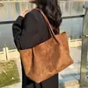 Bolsa Grande Retrô Mais Vendida para Outono e Inverno para Mulheres 2026 Novo Estilo Coreano Estilo Preguiçoso Bolsa Tote para o Dia a Dia Bolsa de Ombro de Grande Capacidade