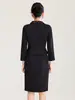 2616409-Vestido Falso de Dos Piezas Ligeramente Maduro de Gama Alta Profesional Cintura Ceñida Falda con Temperamento de Socialité Ropa para Mujer Nanyou