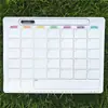 Tablero de mensajes con pegatina para refrigerador, tablero de pizarra, tablero de recordatorios de notas, pegatina magnética lateral, pizarra blanca magnética blanca, pegatina