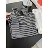2026 Primavera/Otoño Bloque de Color Básico Rayas Holgado Ropa Interior Tela Cepillada Top Estilo Coreano Casual Manga Larga Camiseta para Mujer