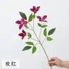 Arreglo de Paisaje de Clemátide de Jardín Artificial, Flores de Boda de Clemátide Morada, Loto de Astas de Ciervo Artificial, Flores Falsas Trepadoras