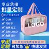 Bolsa de Cosméticos Transparente Personalizada con Empalme, Gran Capacidad, Impermeable, Bolsa de Tocador, Bolsa de Almacenamiento Visual para Baño