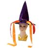 Chapéu de Halloween Chapéu de Bruxa Adulto Fantasia de Cosplay Chapéu de Bruxa Flor Rosa Mago Festa Adereço de Cabeça Acessórios de Cabelo