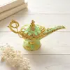 Lámpara Mágica de Aladdín Decoración del Hogar Artesanía Vintage del Sudeste Asiático Lujo Ligero Estudio Creativo Lámpara de los Deseos Adorno Ruso