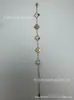 Pulsera de Acero de Titanio de 13 mm con Diseño de Flor de Cuatro Hojas y Diamantes Incrustados, Doble Cara, No se Desvanece, Joyería de Mano 18K para Mujer, Estilo Europeo y Americano, Diseño de Flor de Planta de Cinco Flores