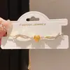 Pulsera Deslizante Geométrica de Corazón de Zirconia Estilo Francés de Lujo Ligero Pulsera de Moda Joyería Exquisita de Gama Alta de Nicho para Mujeres