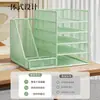 Portadocumentos, organizador de escritorio, estante de almacenamiento multicapa de gran capacidad para artículos de oficina, organización y almacenamiento de archivos y documentos