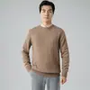 Suéter Masculino de Caxemira para Outono e Inverno Suéter Engrossado Tamanho Grande Gola Alta Meia Pulôver Solto Camada Interna Suéter de Lã para Homens