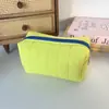 Nova Necessaire de Algodão Acolchoada Estampada, Grande Capacidade, Bolsa de Mão Portátil, Necessaire de Viagem, Bolsa de Armazenamento Multifuncional
