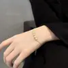 Pulsera Wufu Linmen Pulsera de Cuentas de Transferencia Mate Diseño de Nicho Femenino Moda Simple Pulsera Retro