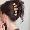 Pin de Pinza de Tiburón de Mezclilla con Lazo Simple Estilo Ins Coreano para Mujer 2025 Nuevo Pinza para el Cabello de Gama Alta Dongdaemun
