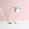 Lámpara LED de protección ocular con forma de flor creativa, recargable, con atenuación táctil, lámpara de mesa, plegable, para dormitorio de estudiantes, para escribir y leer